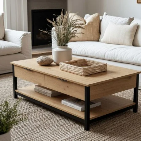Mesa de living Linea Denise en Madera natural - Mesas de living, Uruguay | La Cueva Muebles, vista 8