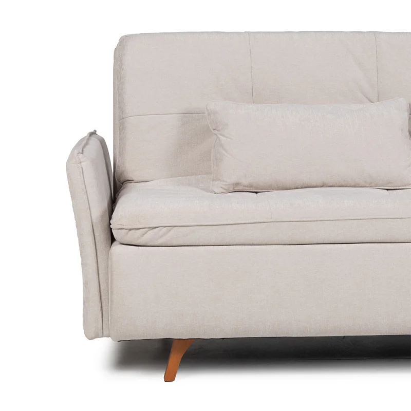 Sofá Cama Maira - C/Brazos - Tela Microfibra - 10285 (Beige) en Beige - Sillones y sofás, Uruguay | Nyr, vista 5