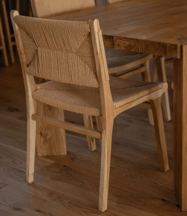SILLA ELISA TEKA Y LOOM NAT en Madera natural - Sillas, Uruguay | Masinfinito Casa, vista 3