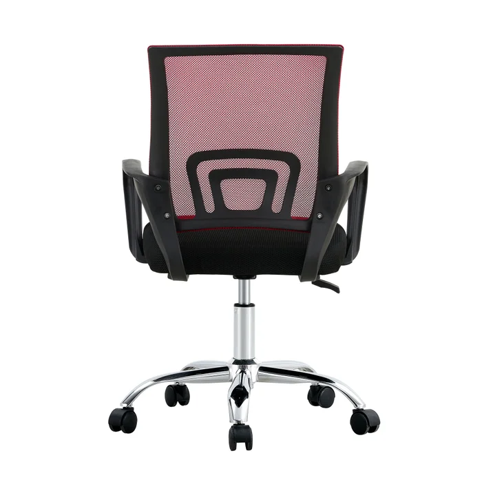 Silla De Escritorio Malla Rojo Hy-520p en Rojo - Sillas de escritorio, Uruguay | Divino, vista 4