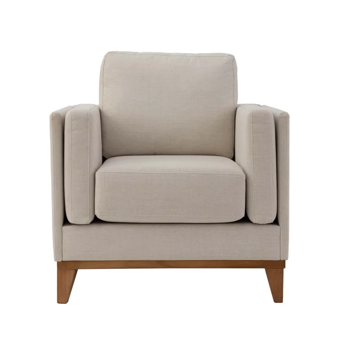Butaca Tela-premium Blanco Luxor Premium Hueso en Beige - Sillones y sofás, Uruguay | Divino, vista 3