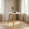 Mesa de Comedor Veneza - Redonda - Blanco y Cedro en Blanco - Mesas de comedor, Uruguay | NYR, vista 1 de 3