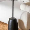 MESA PETRIFICADA BLACK - BASE CEMENTO - 32 CMS en Negro - Mesas de living, Uruguay | La Iberica, vista 5 de 6