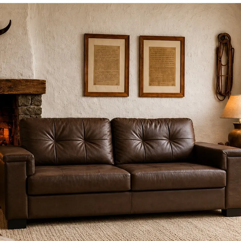 SOFA MALASIA 2 CUERPOS CH8514 en Marrón - Sillones y sofás, Uruguay | Alfa Ventas