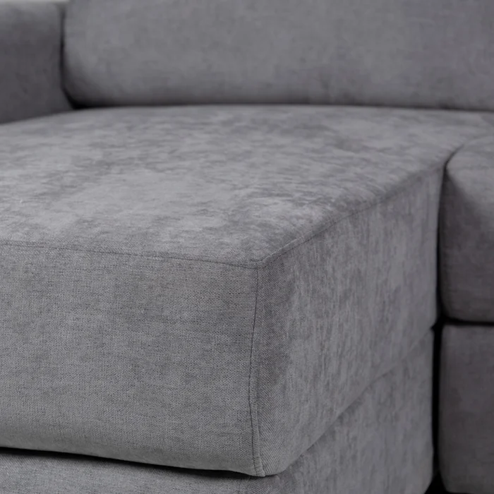 Rinconera Elyon - Tela Microfibra - Chaise izquierdo - 9250 (Grafito) en Gris - Sillones y sofás, Uruguay | NYR, vista 3