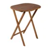 MESA OVAL BAMBOO 61X42X66CM PLEGABLE en Madera natural - Mesas de comedor, Uruguay | Decohogar, vista 1 de 3