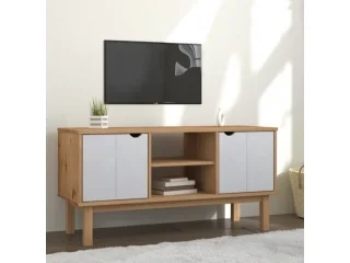 Rack TV 2 P Mel/Gris Linea Nordica en Madera Maciza en Madera natural - Muebles para TV, Uruguay | Quesal, vista 12