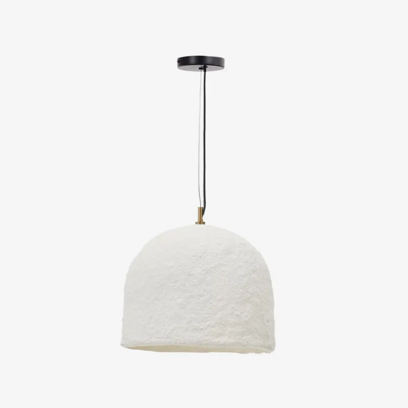 Lámpara de techo Sineu de papel maché blanco Ø 34,5 cm en Blanco - Lámparas colgantes, Uruguay | Kavehome