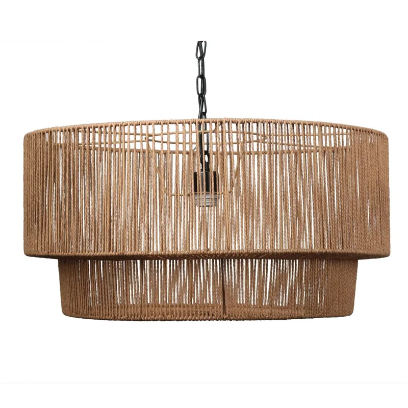 Lampara de techo - Rattan Vezza en Beige - Lámparas colgantes, Uruguay | Rústico Hogar