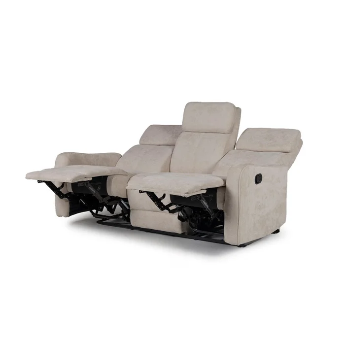 Sofá Pacific (Reclinable) - 3 cuerpos - Tela Microfibra - XHR-3 (Beige) en Beige - Sillones y sofás, Uruguay | Nyr