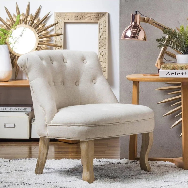 Butaca Luis XV - Beige en Beige - Butacas, banquetas y puffs, Uruguay | La Cueva Muebles, vista 7