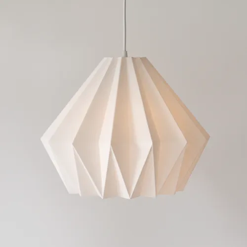 Colgante Origami | 40 cm en Blanco - Lámparas colgantes, Uruguay | Bascuhouse