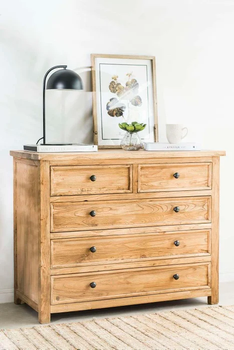 COMODA DE OLMO MACIZO en Madera natural - Cómodas, Uruguay | La Iberica