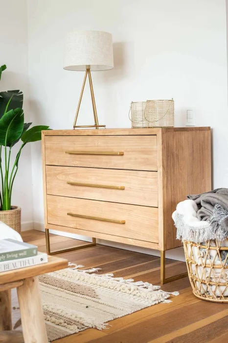 COMODA SUR - ALAMO Y HIERRO ORO VIEJO en Madera natural - Bibliotecas, Uruguay | La Iberica, vista 9