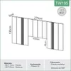Respaldo de Cama Tapizado Lara - 100% MDF - Respaldos de cama, Uruguay | Balton, vista 4 de 4