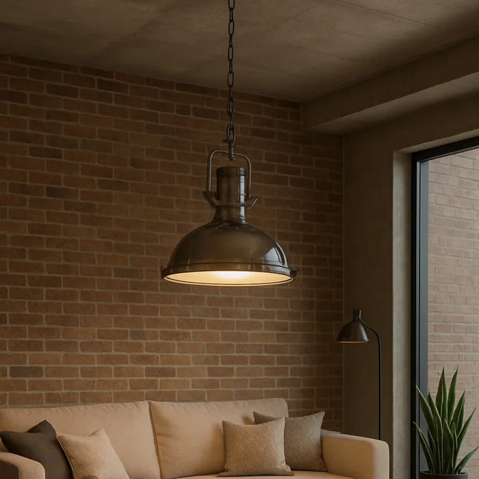 Luminaria tipo industrial Negra, escalonada E27 en Negro - Lámparas colgantes, Uruguay | Iluminica, vista 3