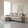 Rinconera Lucci - Tela Microfibra - Chaise izquierdo - Berlin 02 (Beige) en Beige - Sillones y sofás, Uruguay | NYR, vista 1 de 6