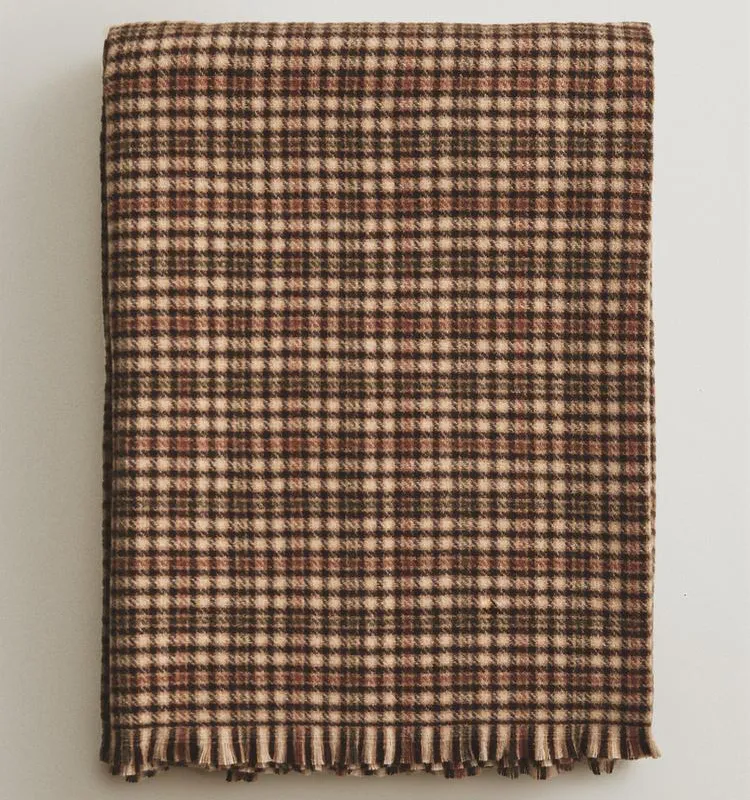 MANTA CUADROS FLECOS en Multicolor - Textiles, Uruguay | Zara Home