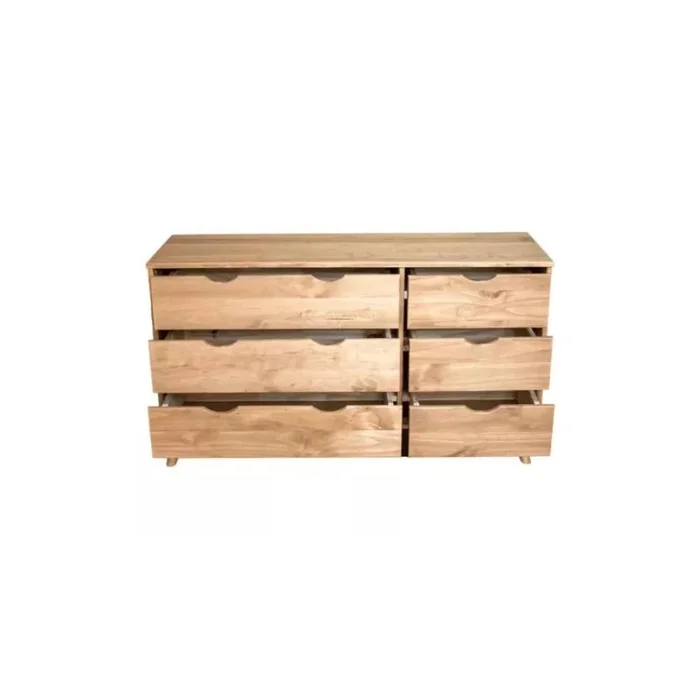 Cómoda 6 Cajones - Línea Berlin - Marrón en Marrón - Cómodas, Uruguay | Ecowood, vista 5