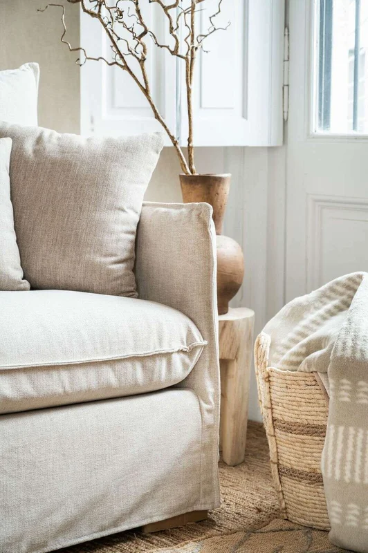 SILLON JOAQUINA - LINO BELGA ANTIMANCHAS en Beige - Sillones y sofás, Uruguay | La Iberica, vista 10