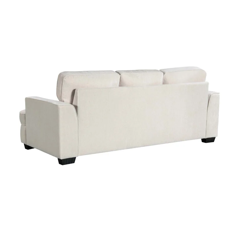 Sofá 3 Cuerpos Tela Natural-beige Austin Natural en Madera natural - Sillones y sofás, Uruguay | Divino, vista 4