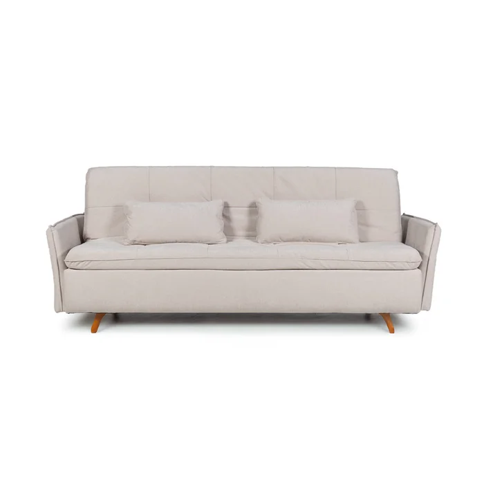 Sofá Cama Maira - C/Brazos - Tela Microfibra - 10285 (Beige) en Beige - Sillones y sofás, Uruguay | Nyr, vista 4