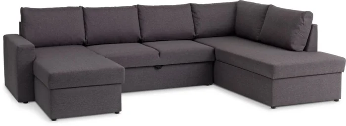 Sofá cama rinconera MARSLEV tela gris osc en Gris - Sillones y sofás, Uruguay | JYSK
