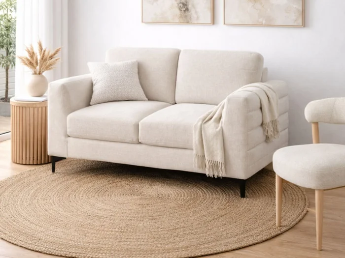 Sofa 2 cps MARK - Beige en Beige - Sillones y sofás, Uruguay | Finkel, vista 3