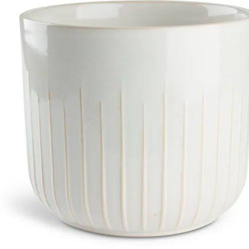 Maceta KNUDSEN Ø20xA18cm blanco en Blanco - Macetas, Uruguay | JYSK