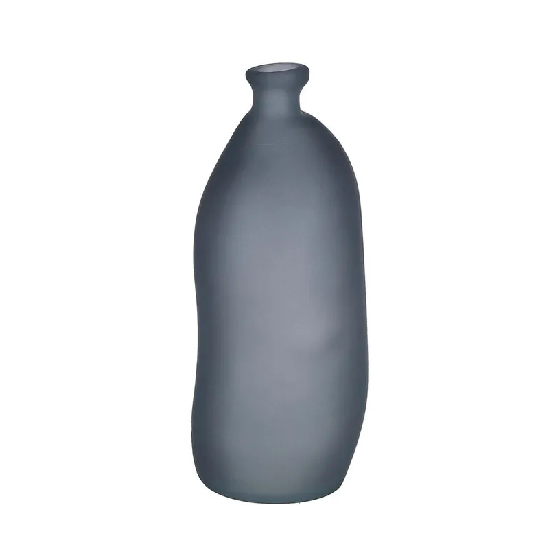 Jarrón Pinto Vidrio-reciclado Gris 1058483 en Gris - Jarrones, Uruguay | Divino