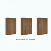 Ropero Buriti 4 Puertas - Linea Fit - Marron en Marrón - Roperos y placares, Uruguay | Rústico Hogar, vista 3 de 5