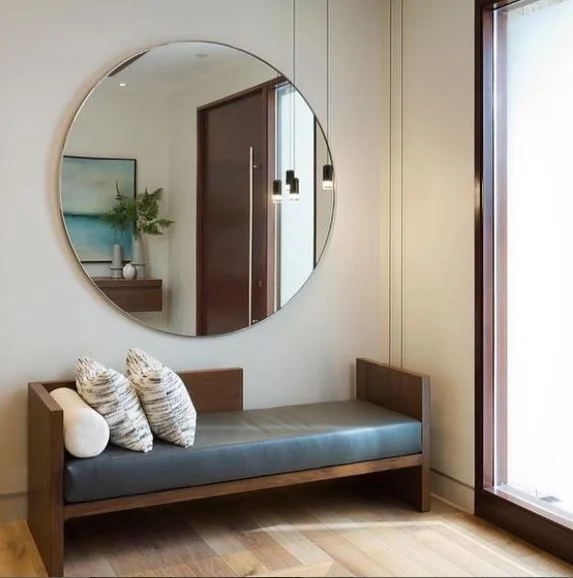 Espejo circular en Beige - Dormitorio, Uruguay | Casa Ernesta, vista 2