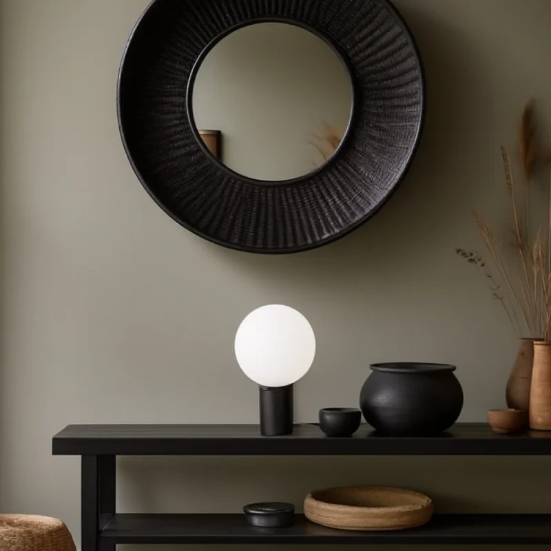 Luminaria de Mesa Volos Gris en Gris - Lámparas de mesa, Uruguay | Unilux, vista 3