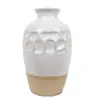 FLORERO JARRON 8.5x8.5x14.5CM CERAMICA BLANCO/NATURAL en Blanco - Jarrones, Uruguay | Decohogar, vista 1 de 3