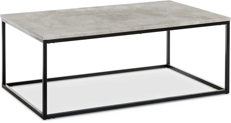 Mesa de centro DOKKEDAL 75x115 hormigón en Negro - Mesas de arrimo, Uruguay | JYSK