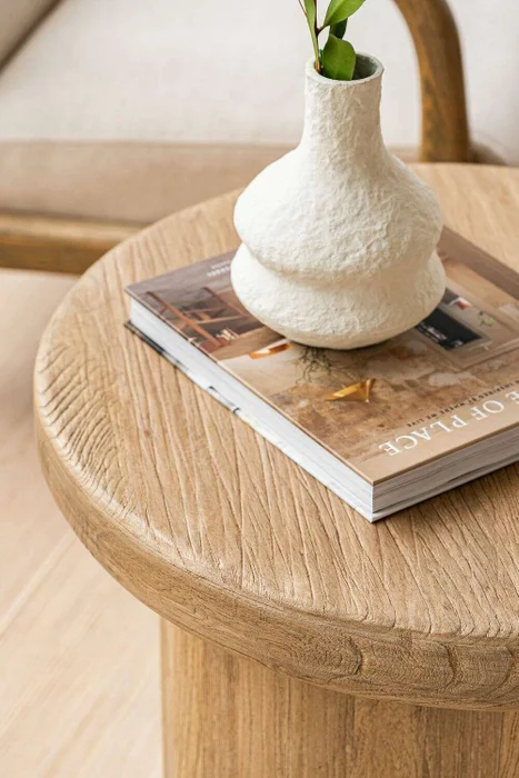 MESA DE COSTADO - OLMO ANTIGUO en Madera natural - Mesas de living, Uruguay | La Iberica, vista 7
