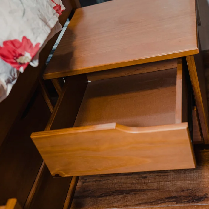 Cama Madera Maciza Con Cajones - Queen - Natural en Marrón - Dormitorio, Uruguay | Ecowood, vista 5