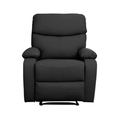 Sillón Reclinable 1 Cuerpo Negro en Negro - Sillones y sofás, Uruguay | La Cueva Muebles, vista 6