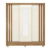 Ropero 3 Puertas 2 Cajones Con Espejo Y Rieles Metalicos Mdp Almendra Off White - Butacas, banquetas y puffs, Uruguay | Muebles Express, vista 4 de 8