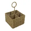 ORGANIZADOR 4 DIV. 20x20xH15CMS FIBRA NATURAL en Madera natural - Canastos, Uruguay | Decohogar, vista 1 de 3