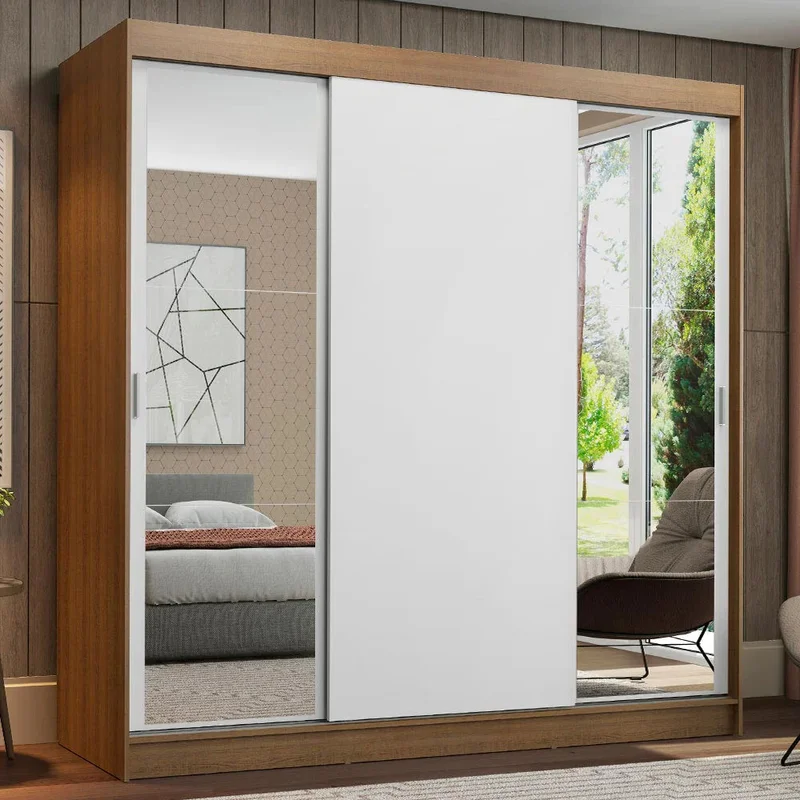 Ropero Placard Matrimonial Reno 180CM Pareja con 2 Espejos 3 Puertas C en Multicolor - Roperos y placares, Uruguay | Balton, vista 5