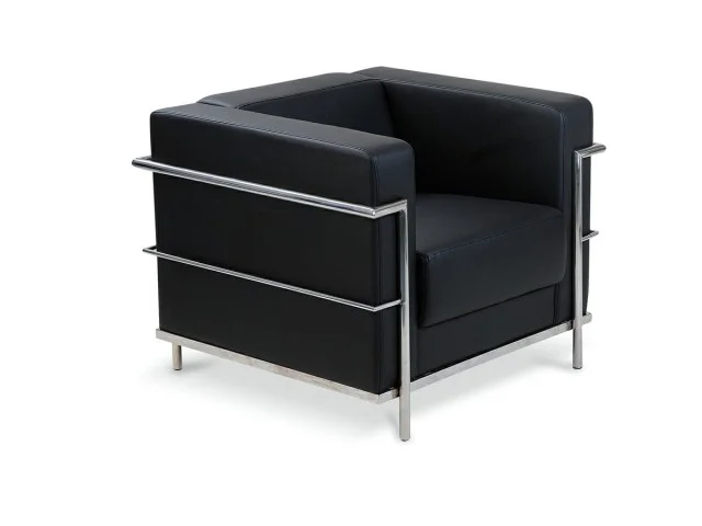 Poltrona le corbusier en Negro, Uruguay | New York Home