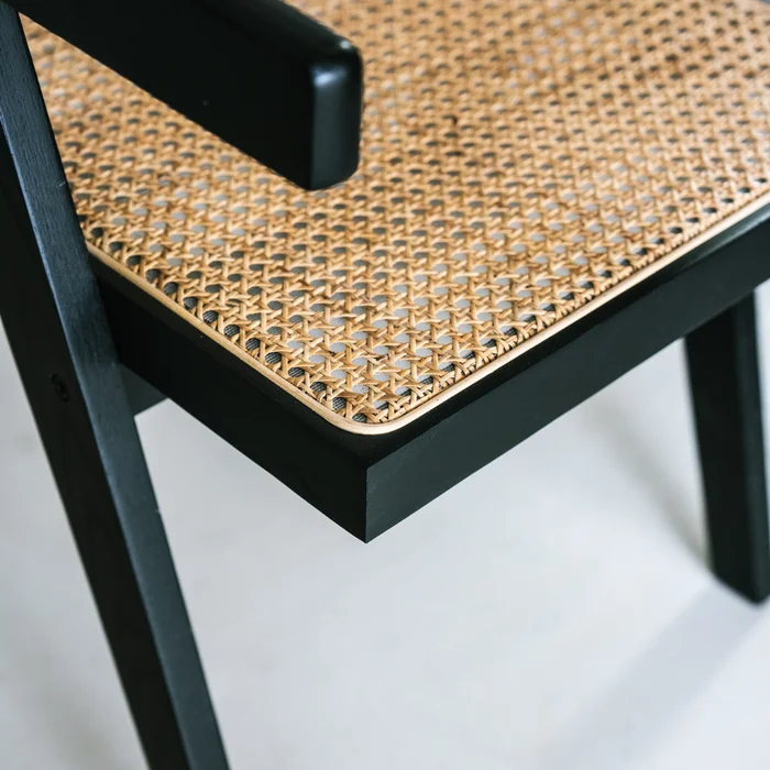 Silla de Teca Negra y Telar Ana | Casakos en Negro - Butacas, banquetas y puffs, Uruguay | Casakos, vista 7