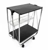 CARRITO PLEGABLE 3NIVELES 40x63x70CM NEGRO Y METAL - Mesas de comedor, Uruguay | Decohogar, vista 1 de 6