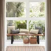 Alfombra Badia - natural con rayas granate y azul oscuro 70 x 140 cm en Beige - Textiles, Uruguay | Kavehome, vista 2 de 4