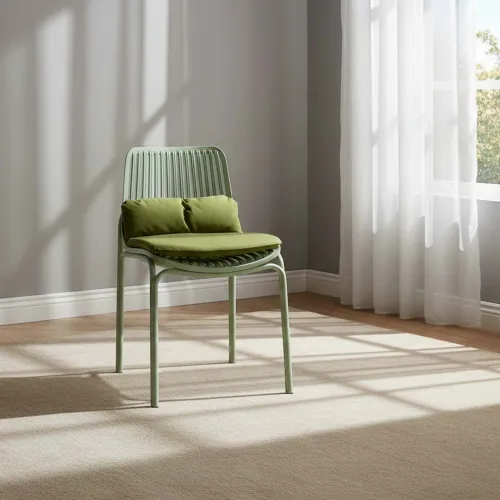 Silla De Comedor Polipropileno Verde Lisa en Verde - Sillas, Uruguay | Divino