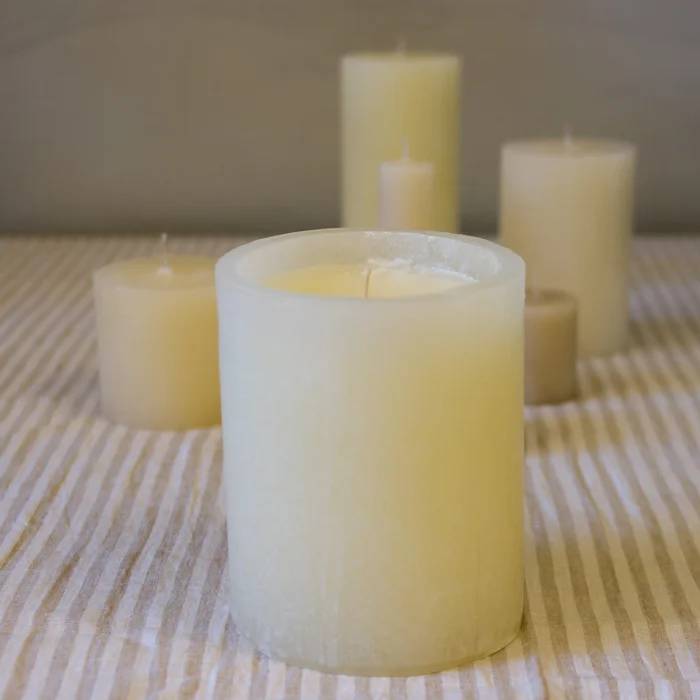 Vela Fanal en Beige - Velas y Portavelas, Uruguay | De Arcos