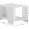 Mesa ratona diseño Nogal/Negro - Mesas de living, Uruguay | Que Sal Muebleria, vista 4 de 9