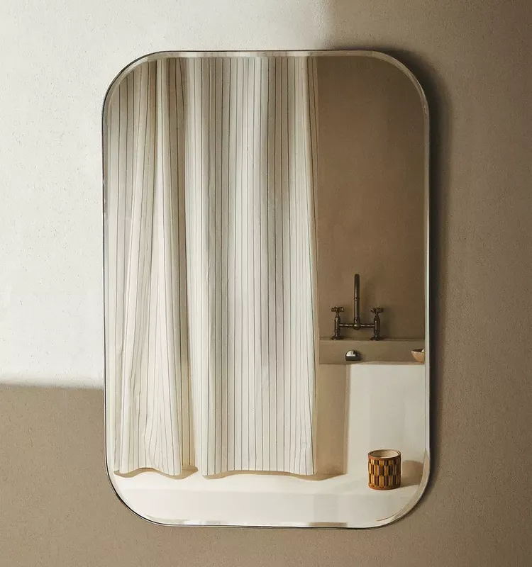 ESPEJO PARED MARCO REDONDEADO en Plateado - Espejos, Uruguay | Zara Home