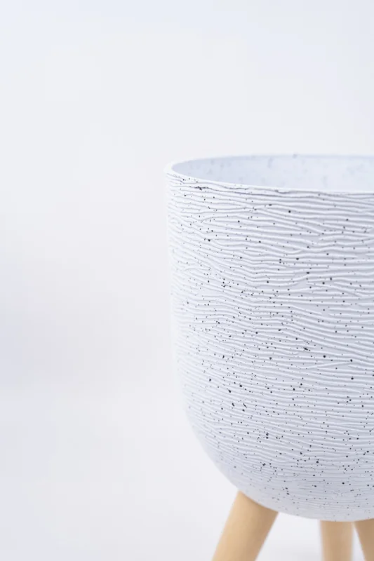 Maceta Teli - Blanco en Blanco - Decoración, Uruguay | Indian, vista 3